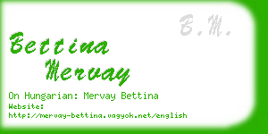 bettina mervay business card